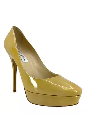 Jimmy Choo Patent Leather Alex Platform Pumps Size 7.5