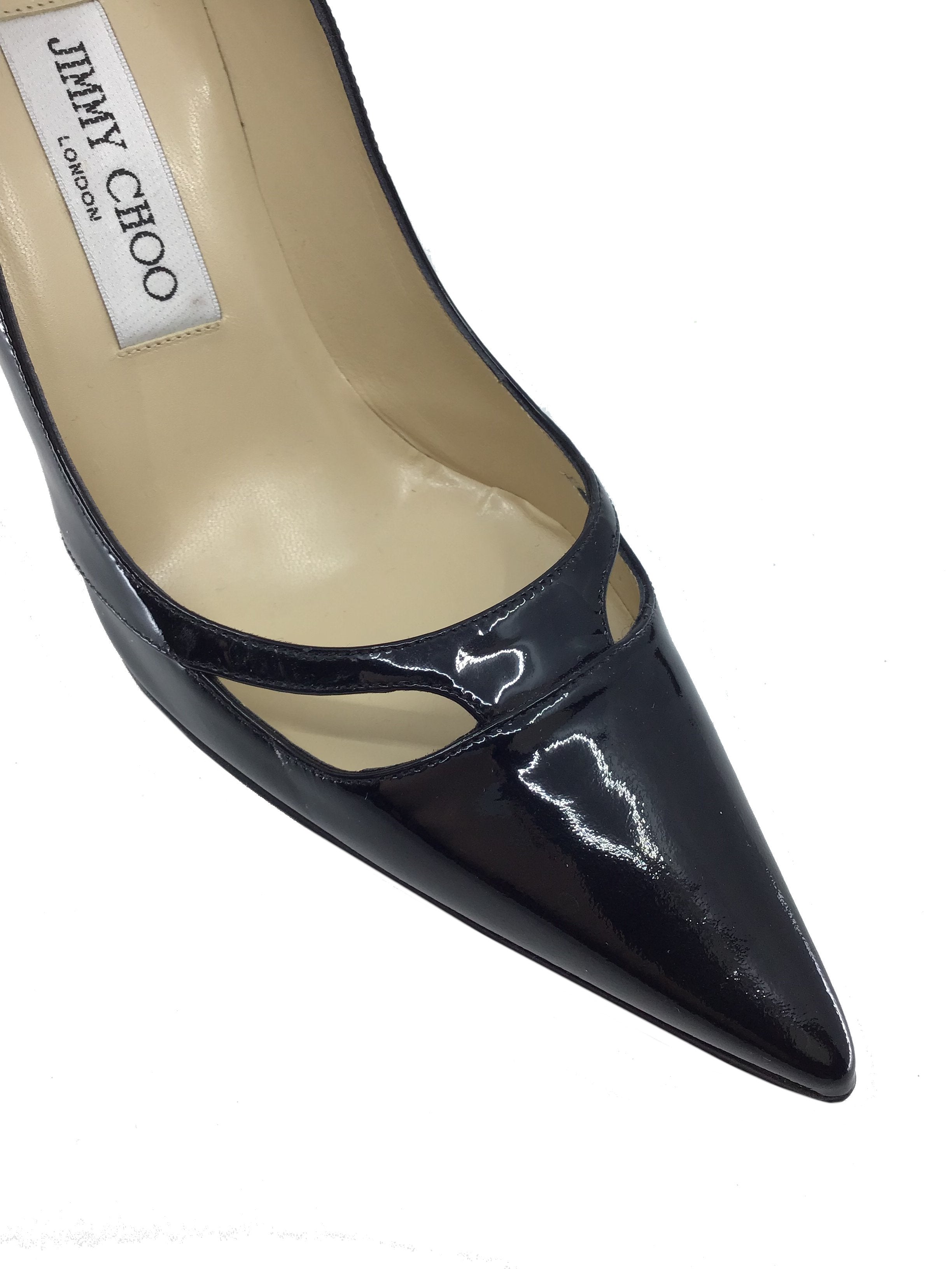 Jimmy Choo Patent Leather Point-Toe Pumps Size 7