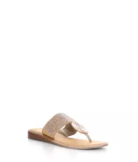 JUDY ROSE GOLD Thong Sandals