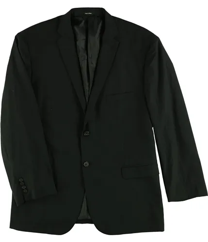 Karako Mens Solid Two Button Blazer Jacket