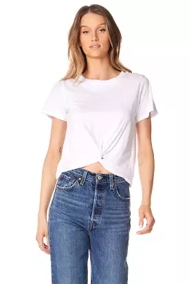 KNOT HEM CROPPED TEE