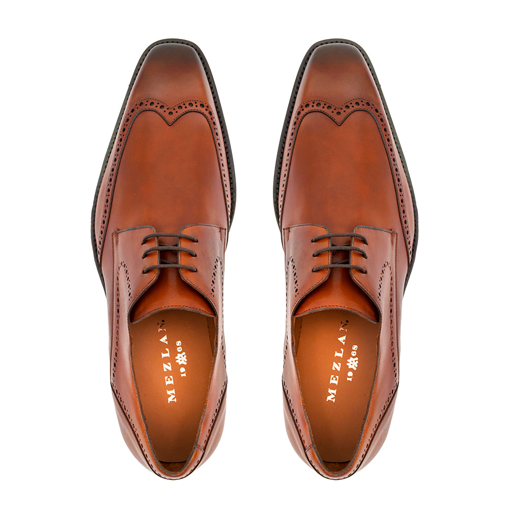 Leather Wing Tip Rubber Combination Derby