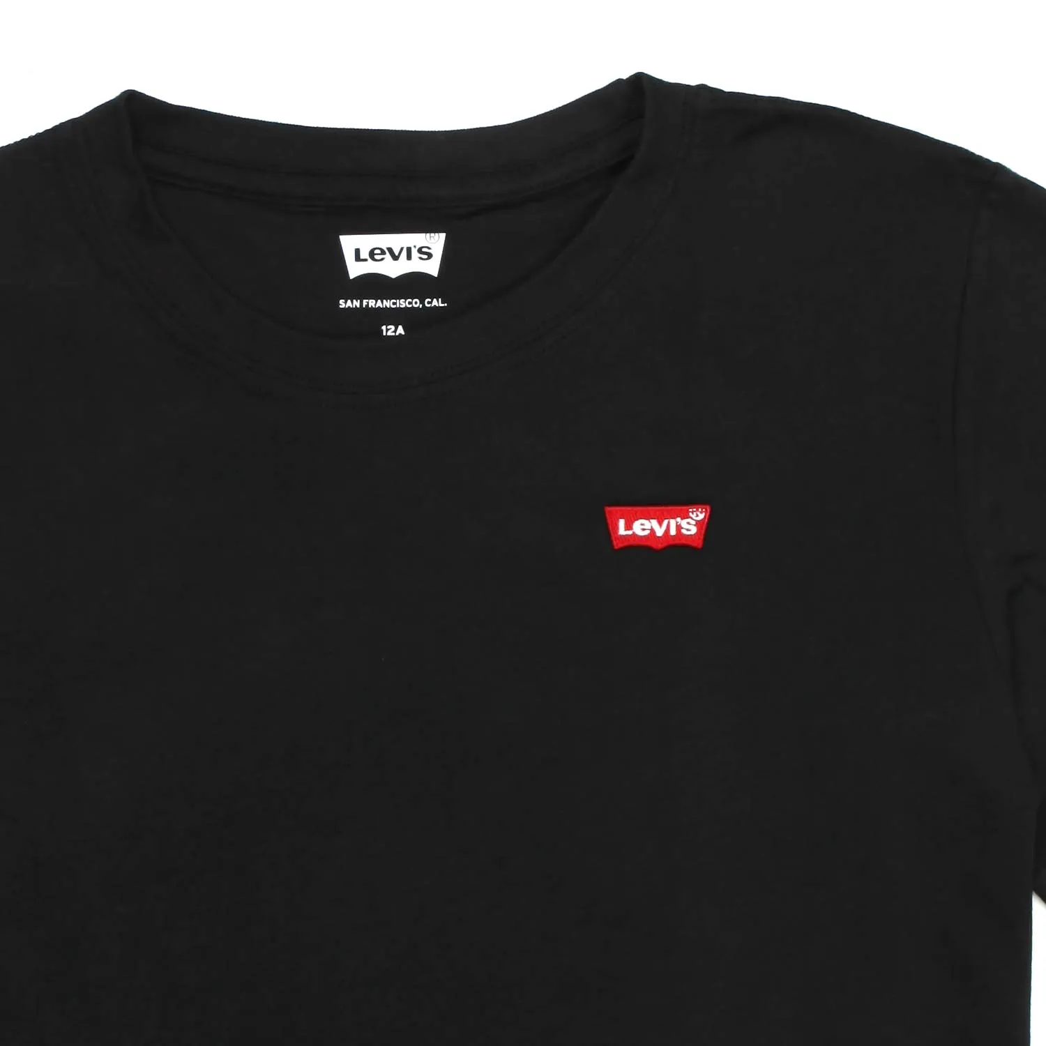 Levi's Black Unisex T-Shirt With Mini Logo For Jr And Teen