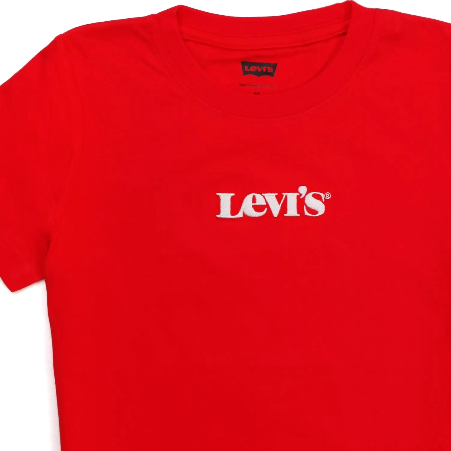 Levi's Red Unisex T-Shirt For Kids