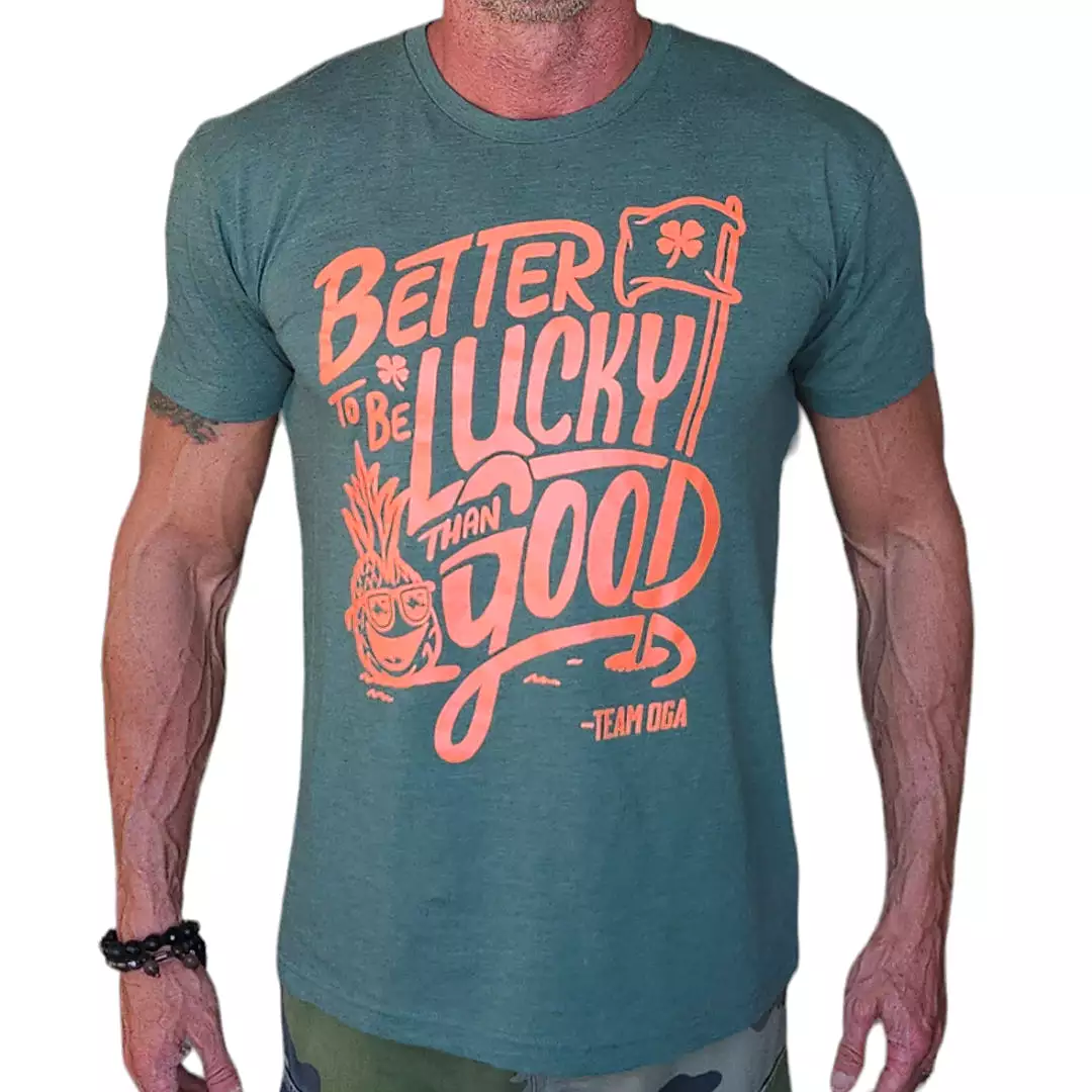 Lucky - OGA Unisex Graphic Tee - Mauka Green Heather