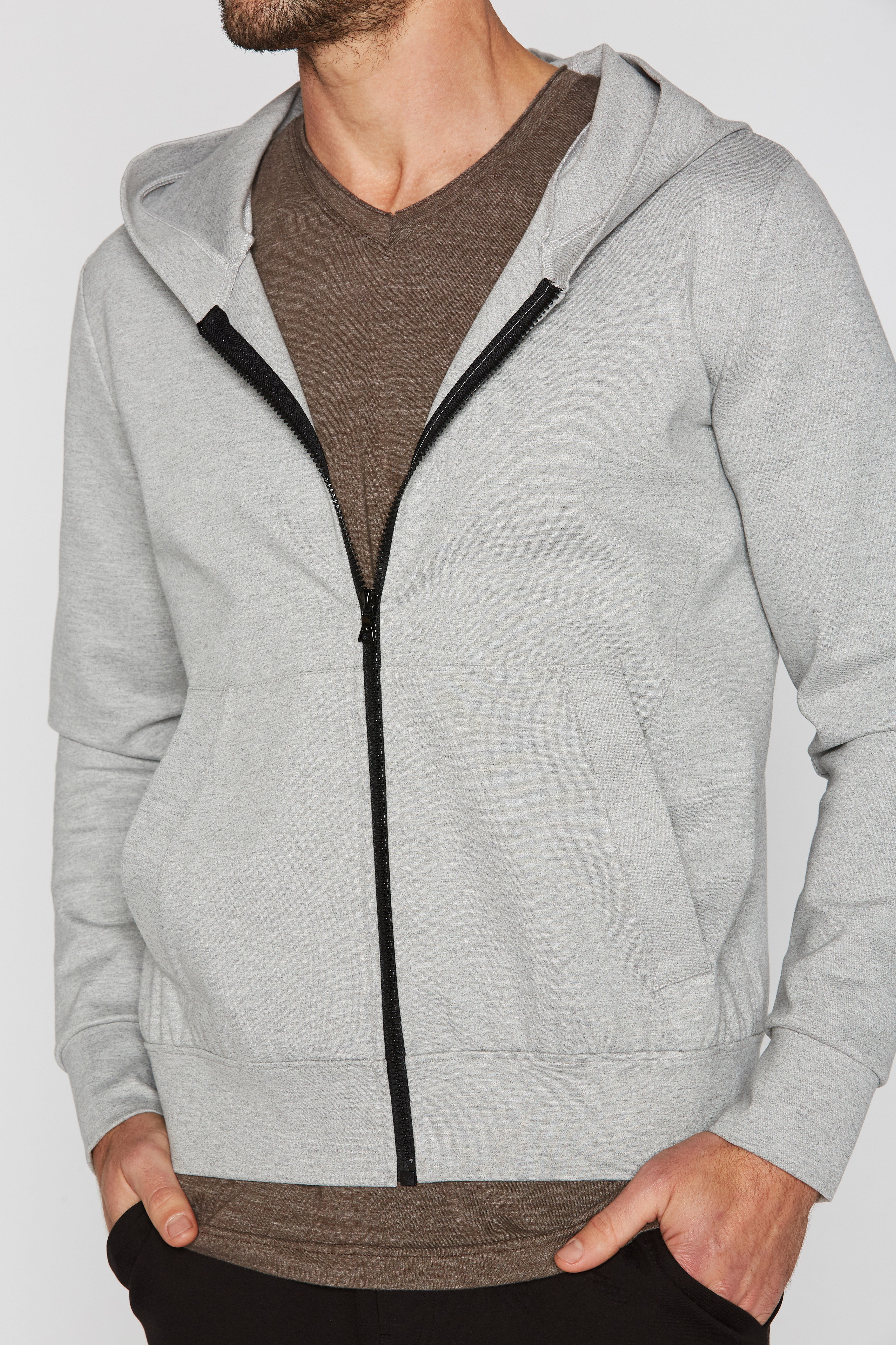 Men's Performance Ponte Zip Front Hoodie