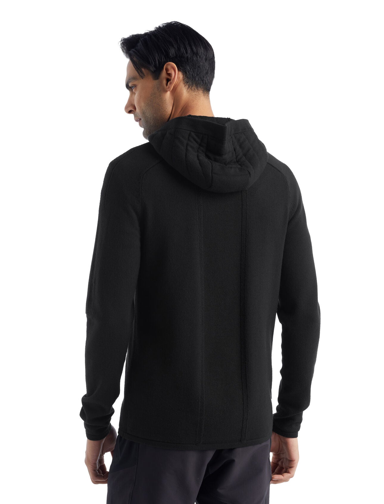 Men's ZoneKnit Merino Insulated LS Zip Hoodie - Black