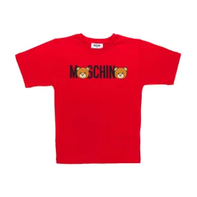 Moschino Unisex Red T-Shirt With Logo