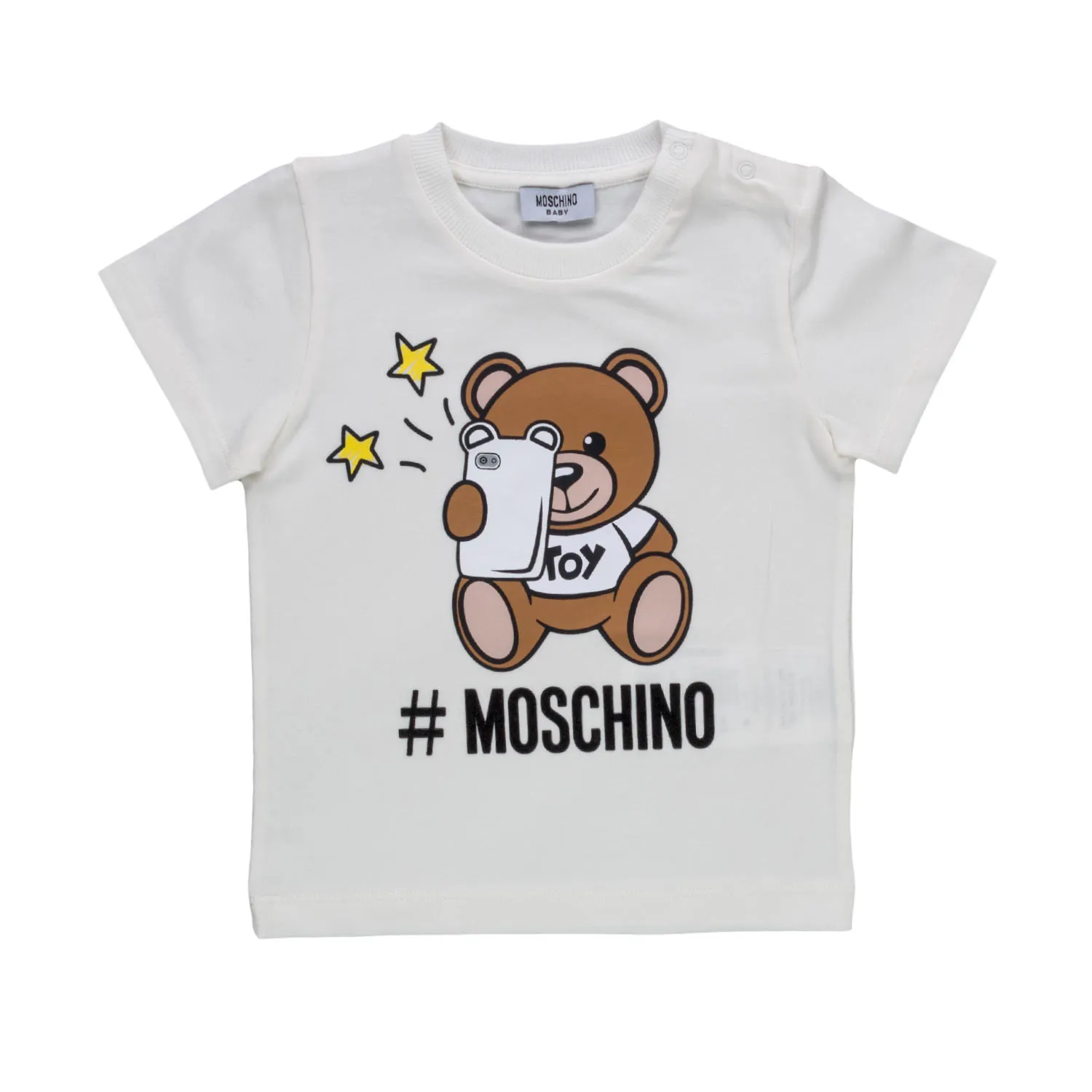 Moschino Unisex White Cotton T-Shirt