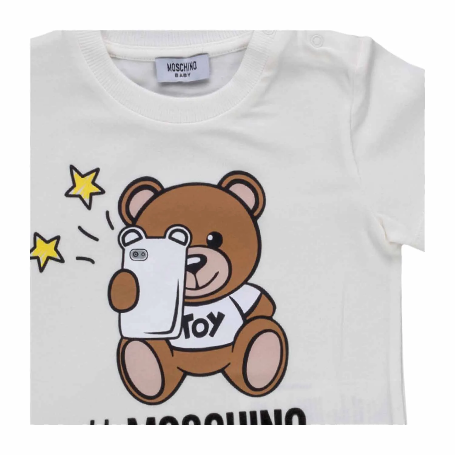 Moschino Unisex White Cotton T-Shirt