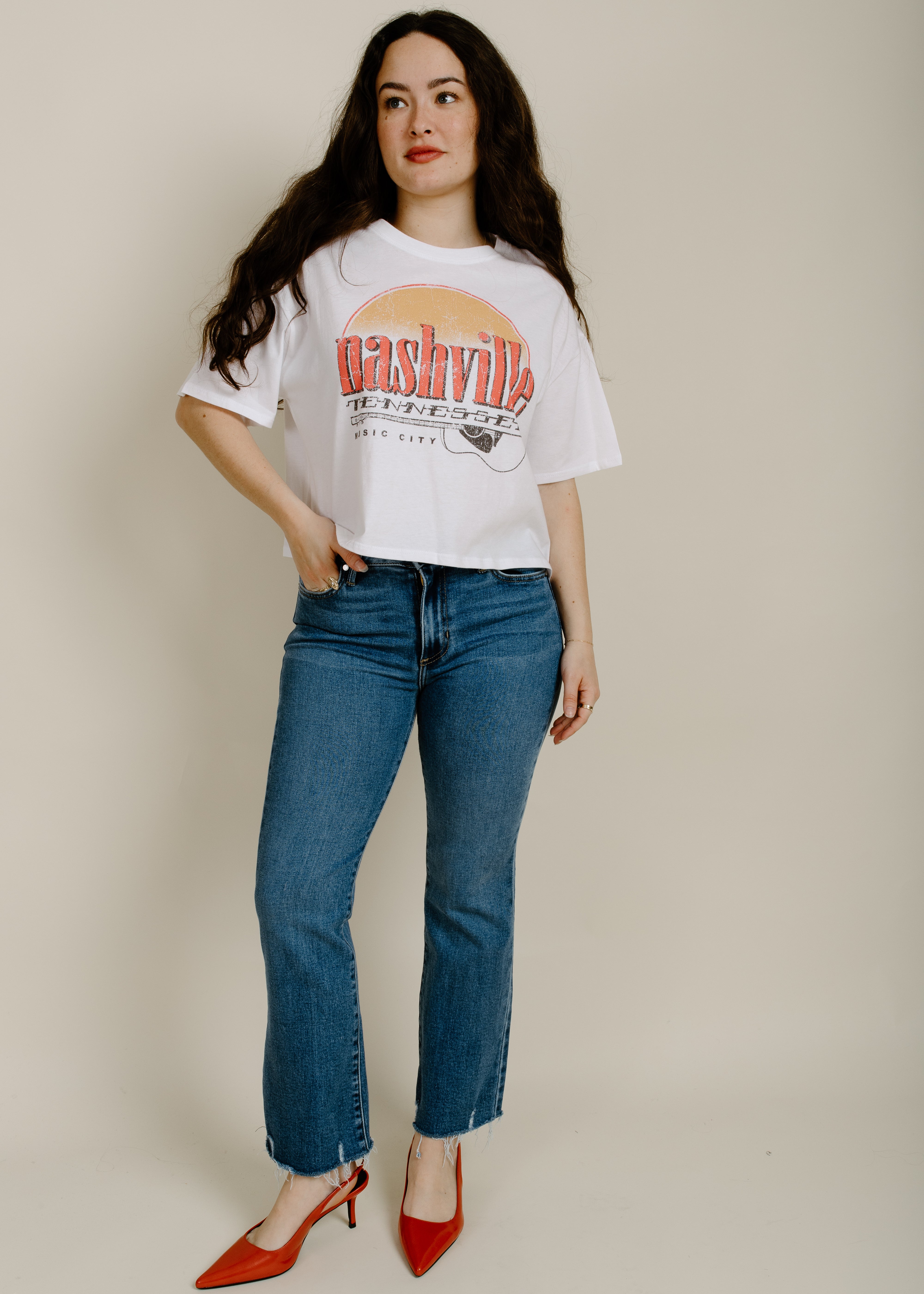 Nashville Sunsets Cropped Tee