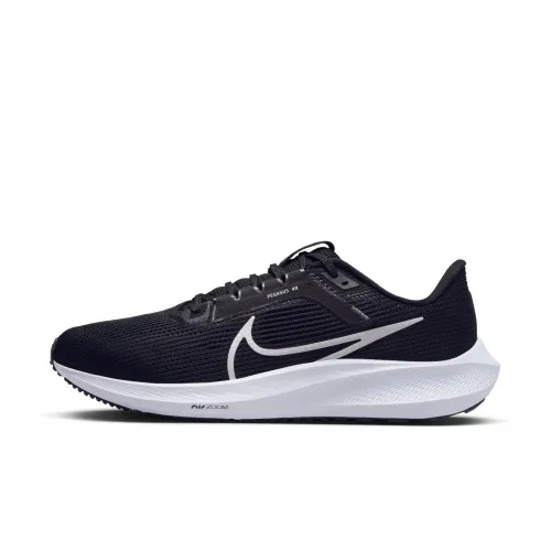 Nike Air Zoom Pegasus 40 Black / White - Iron Grey  A springy ride for any run, the Peg’s familiar, just-for-you feel returns to