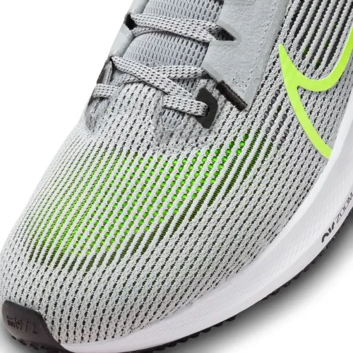 Nike Air Zoom Pegasus 40 Wolf Grey / Volt- Black White  A springy ride for any run, the Peg’s familiar, just-for-you feel return