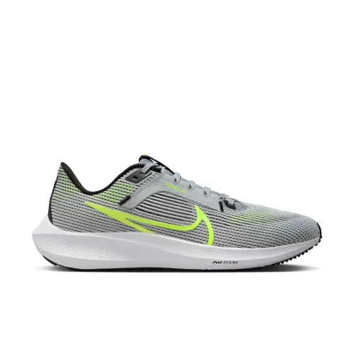 Nike Air Zoom Pegasus 40 Wolf Grey / Volt- Black White  A springy ride for any run, the Peg’s familiar, just-for-you feel return