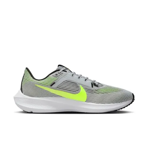 Nike Air Zoom Pegasus 40 Wolf Grey / Volt- Black White  A springy ride for any run, the Peg’s familiar, just-for-you feel return