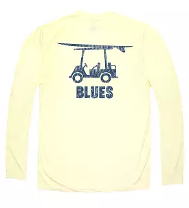 Performance Long Sleeve Blues Logo T-Shirt - Yellow