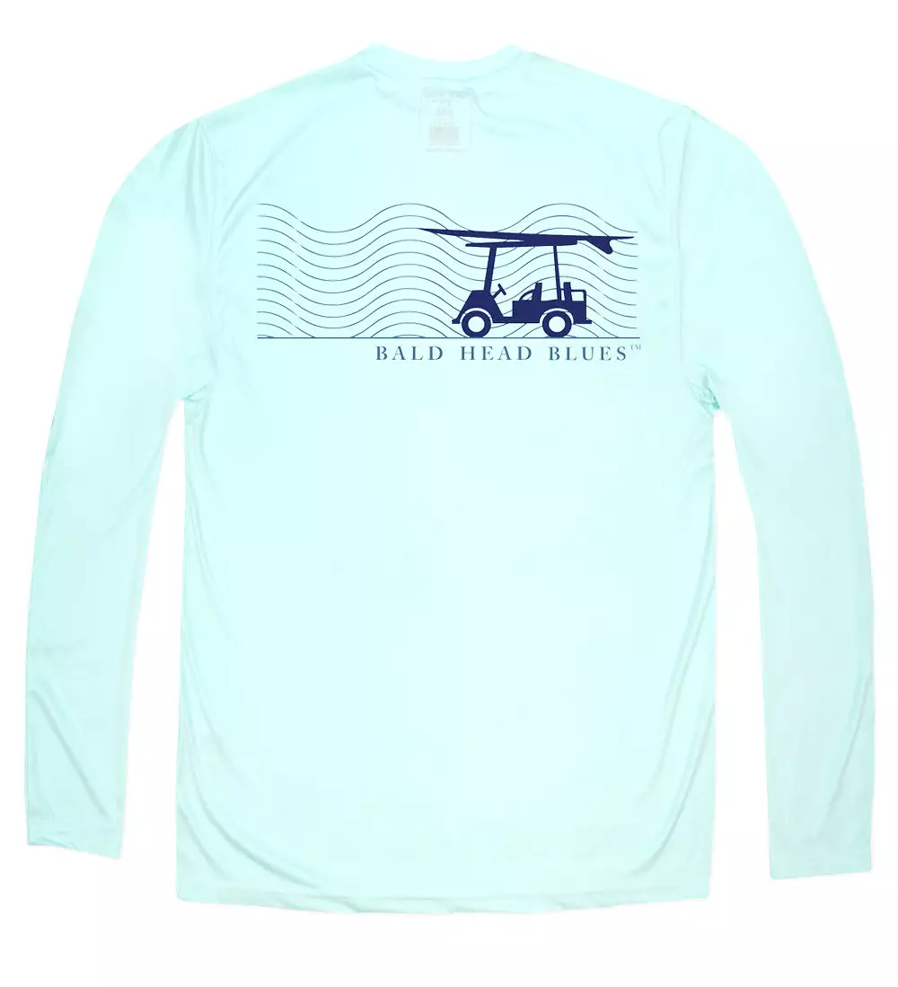 Performance Long Sleeve Wave T-Shirt - Seagrass