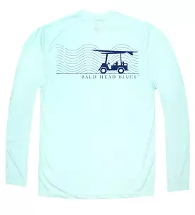 Performance Long Sleeve Wave T-Shirt - Seagrass