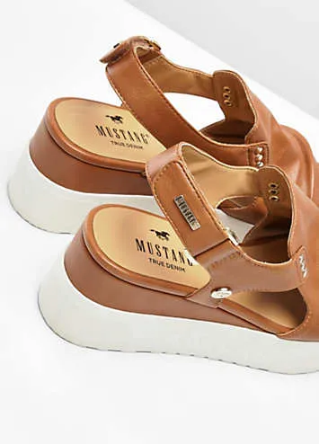 Platform Open Toe Sandals by Mustang | Look Again