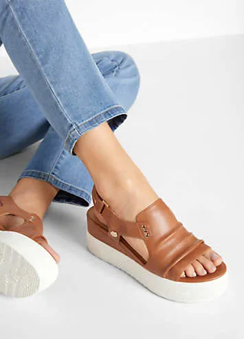 Platform Open Toe Sandals by Mustang | Look Again