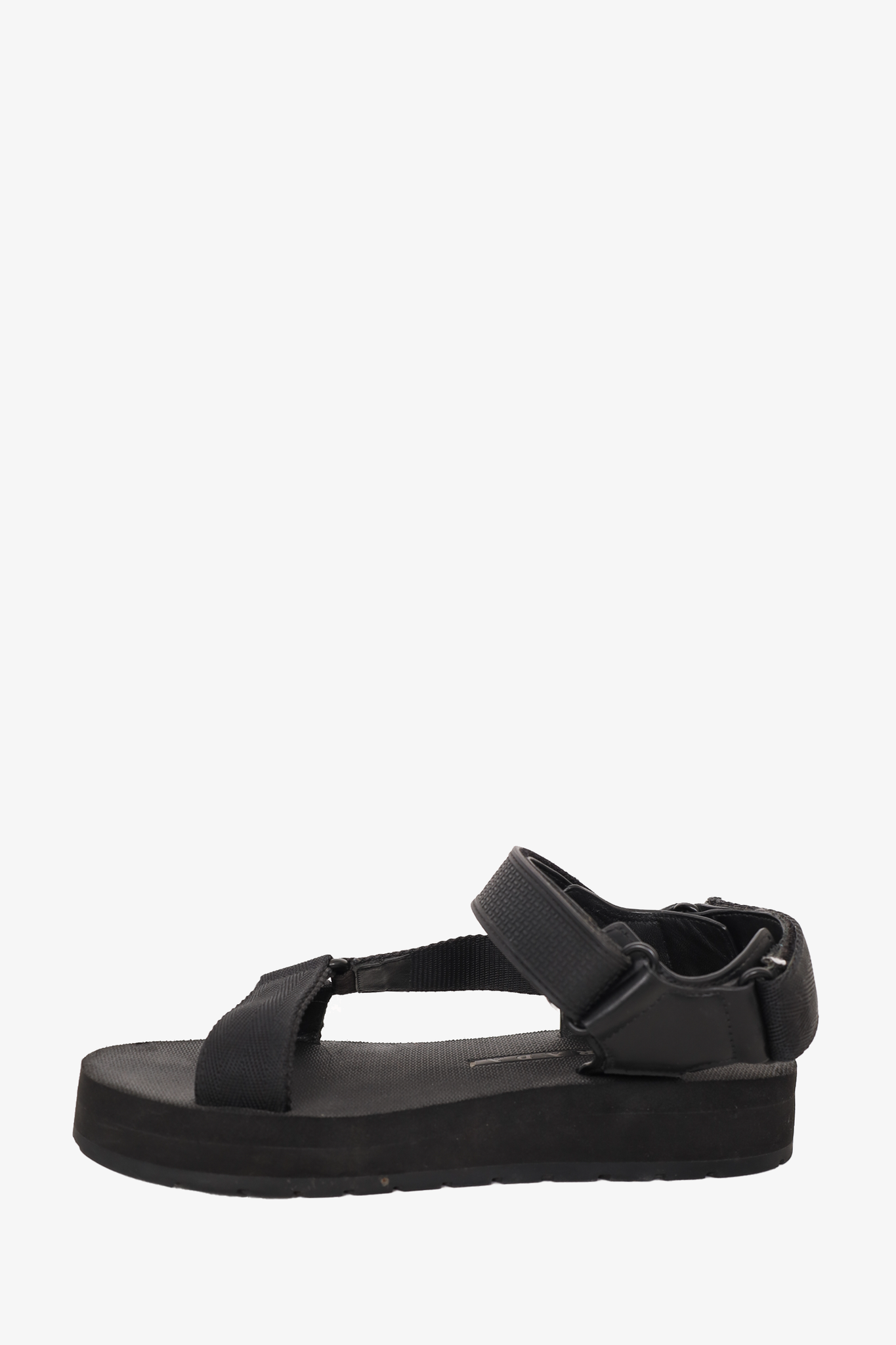 Prada Black Velcro Sandals Size 36.5