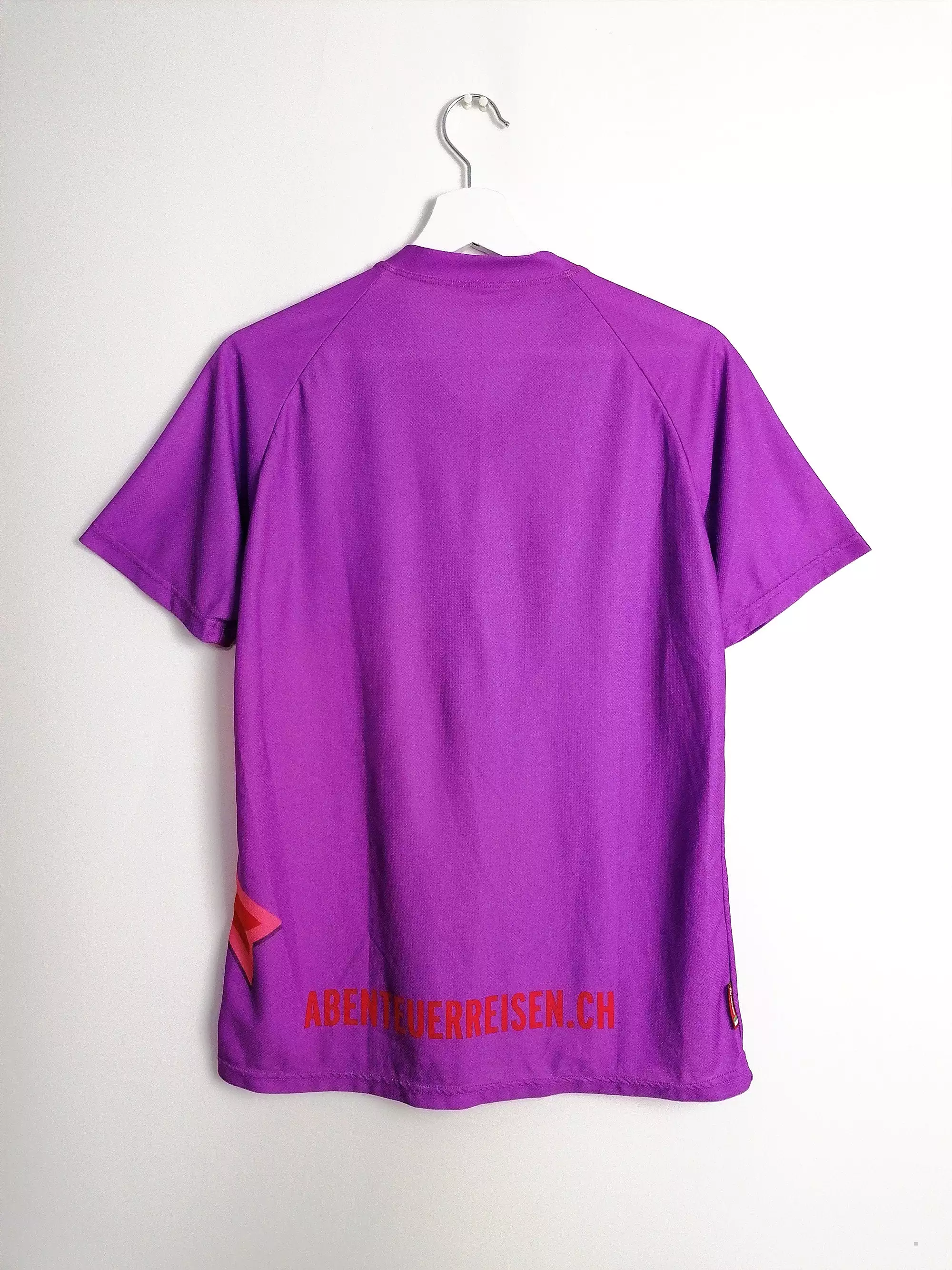 Purple Unisex Polyester Sports T-shirt Cycling Jersey