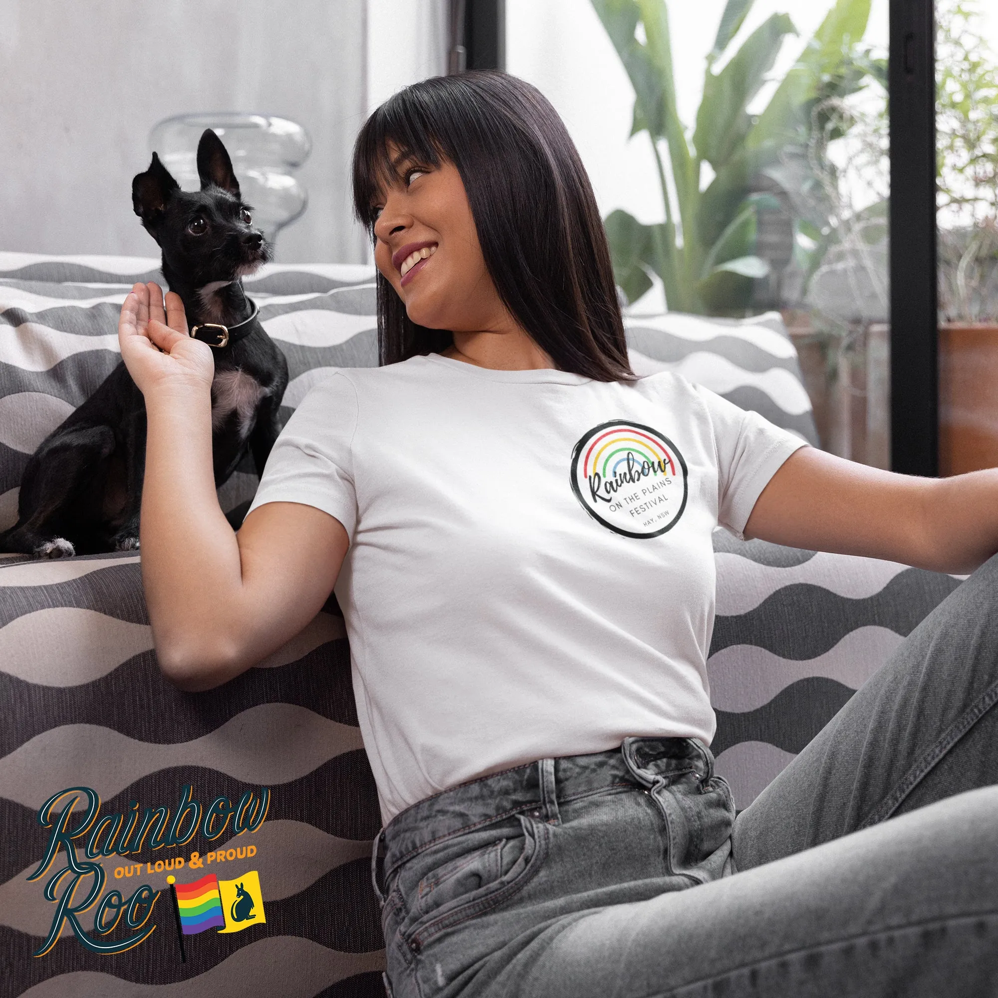 Rainbow on the Plains Haaaay Double Sided T-Shirt Unisex (CLB016)