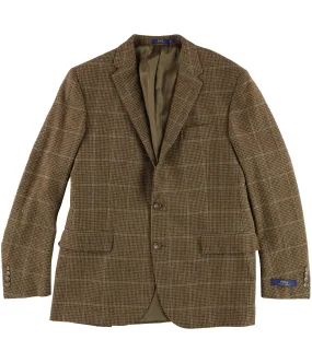 Ralph Lauren Mens Houndstooth Two Button Blazer Jacket, TW1