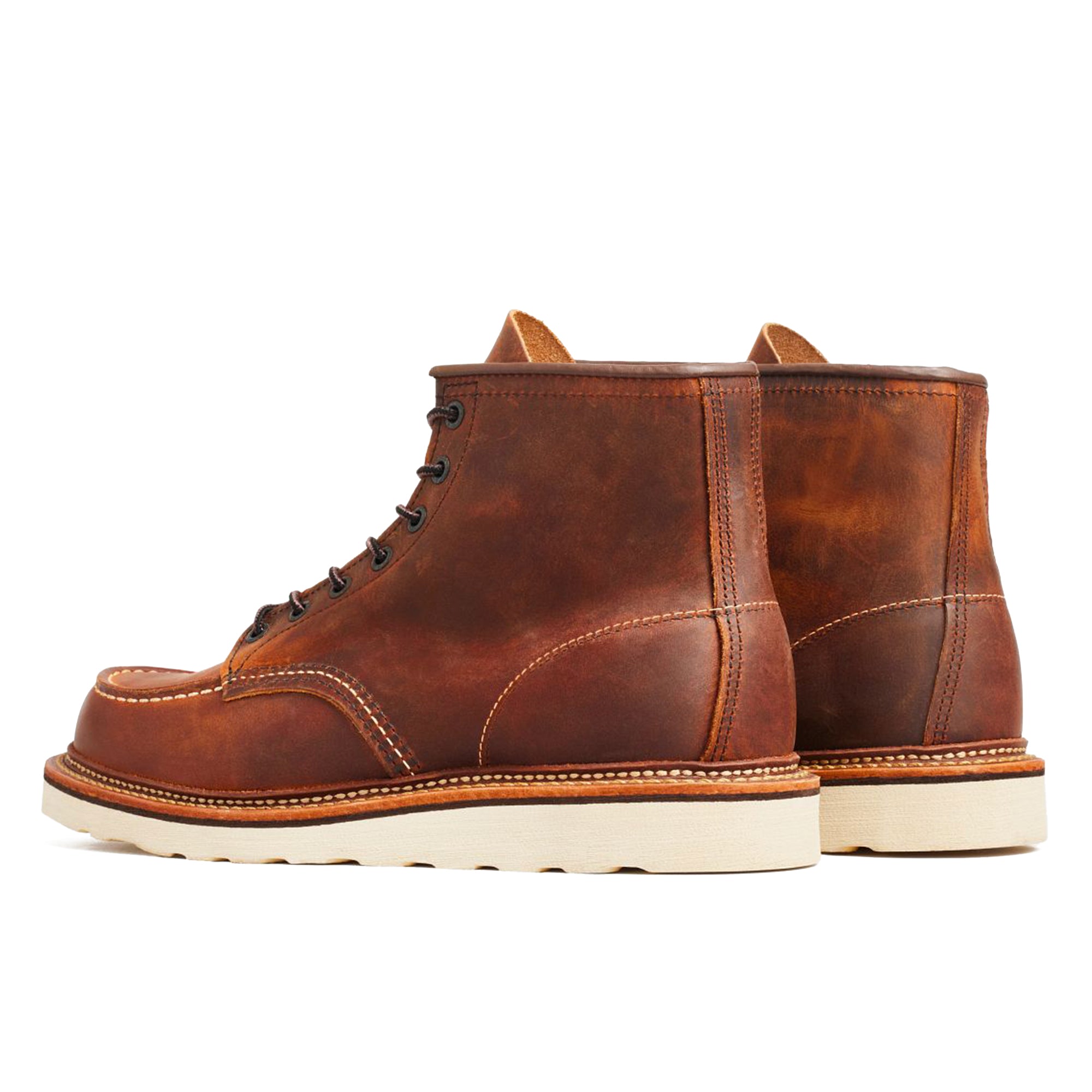 Red Wing 1907 6 Moc Toe Leather Boot - Copper Rough & Tough