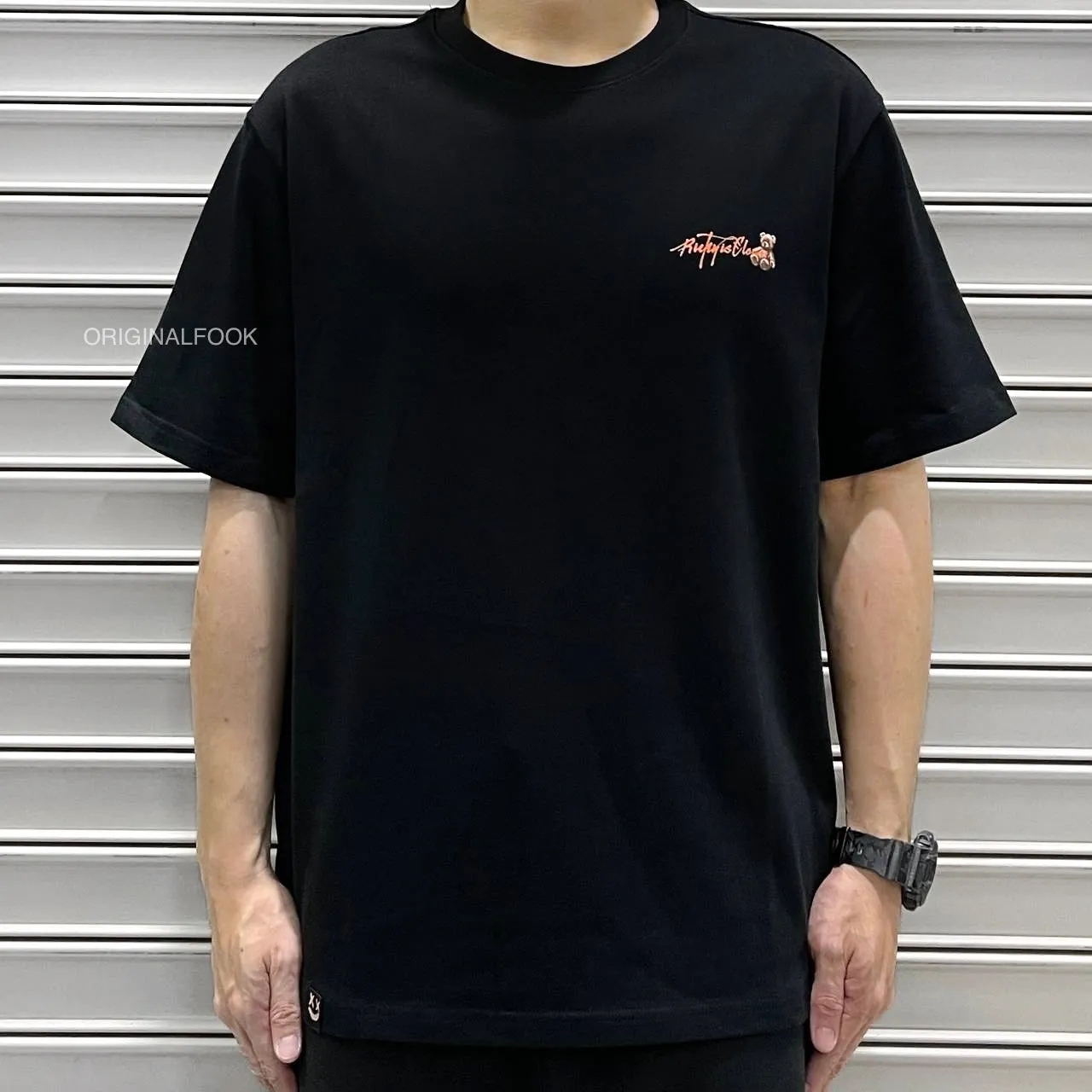 Rickyisclown [RIC] Hanging Bunny Smiley Tee Black [R27230418G-P8]