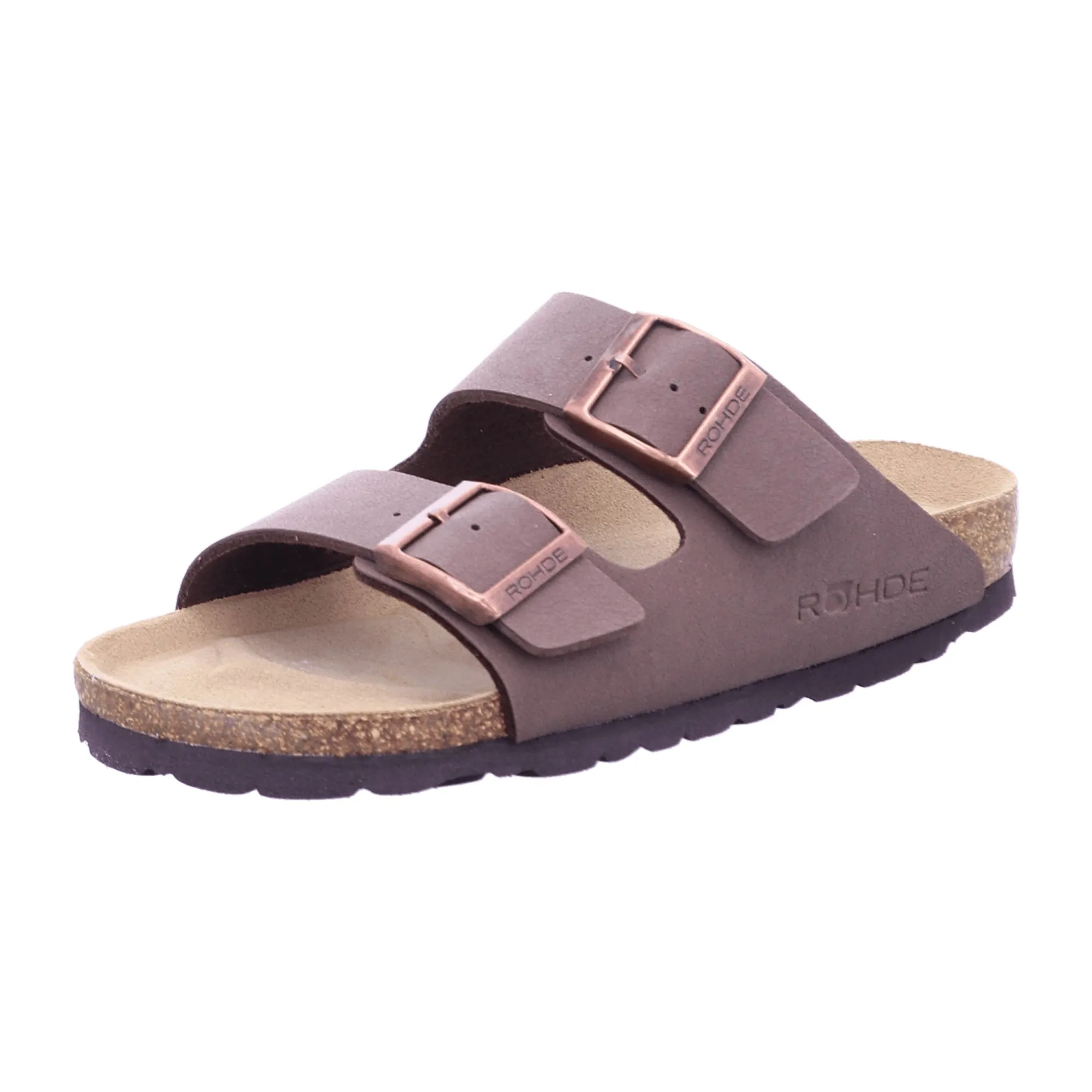 Rohde Alba Women's Brown Sandals with Adjustable Strap and Open Toe