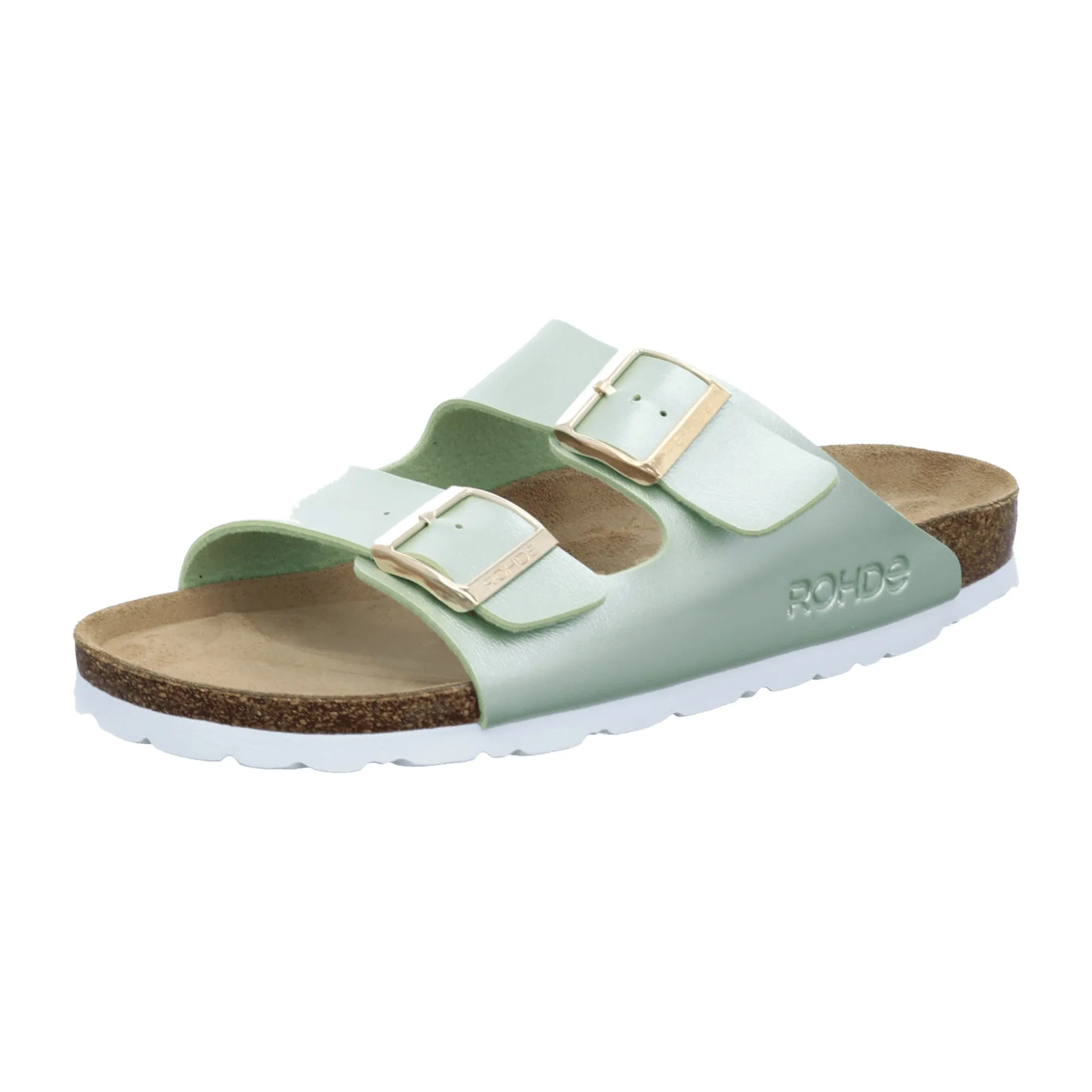 Rohde Alba Women's Green Sandals with Adjustable Strap and Open Toe