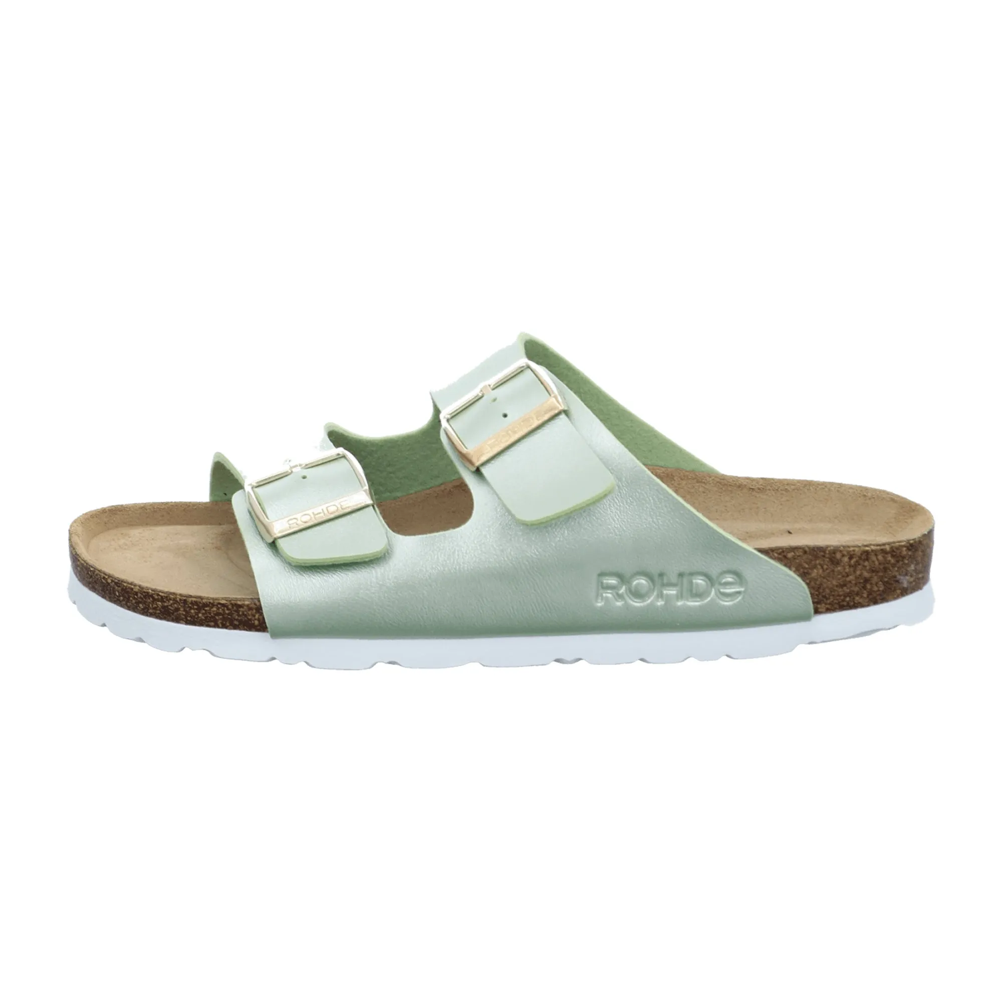 Rohde Alba Women's Green Sandals with Adjustable Strap and Open Toe