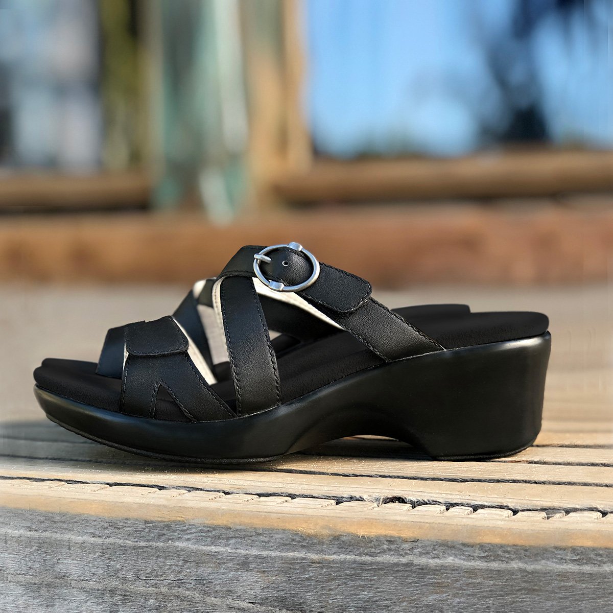 Roux Black Sandal