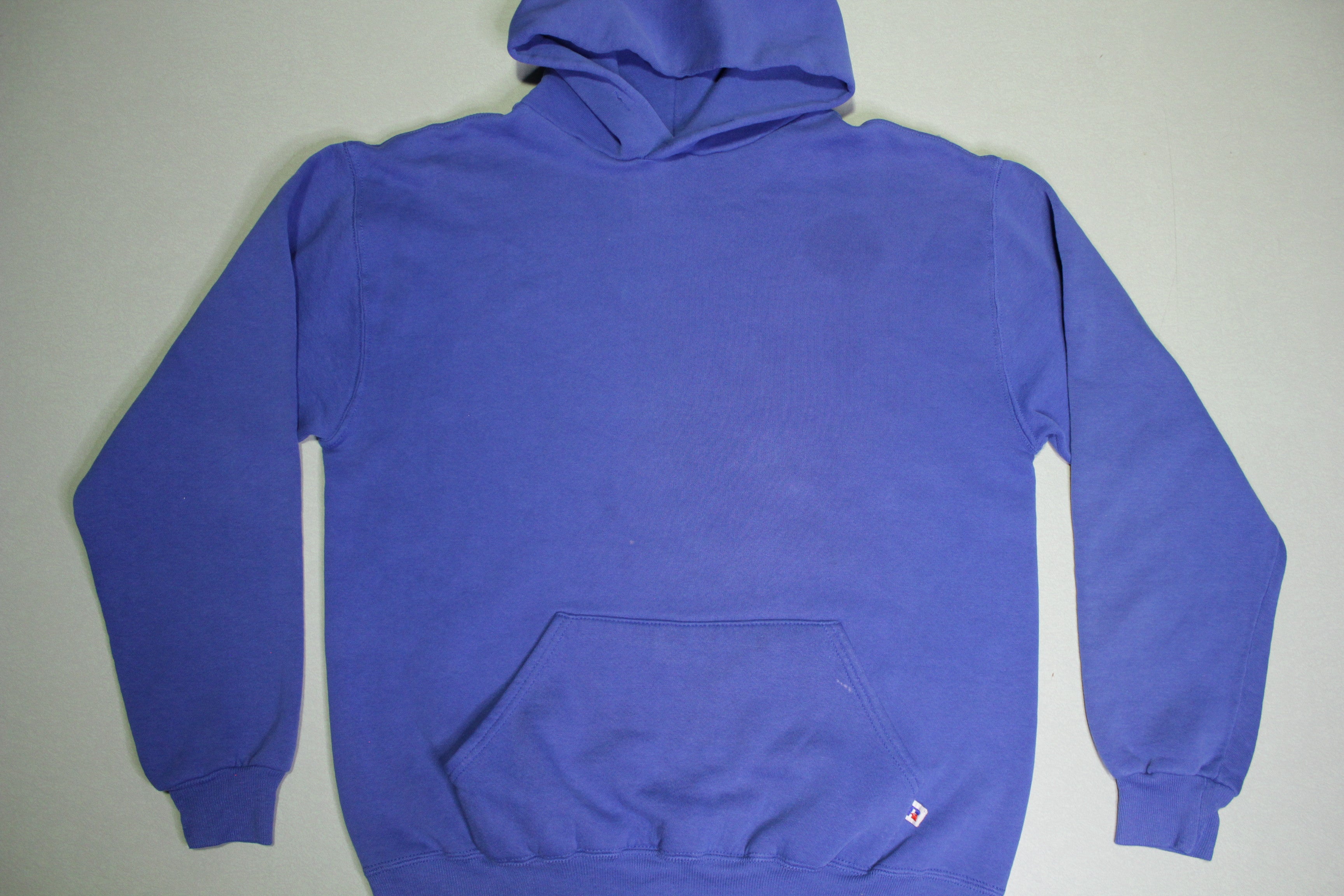 Russell Athletic Made in USA Vintage 90's Blue Pullover Hoodie Sweatshirt