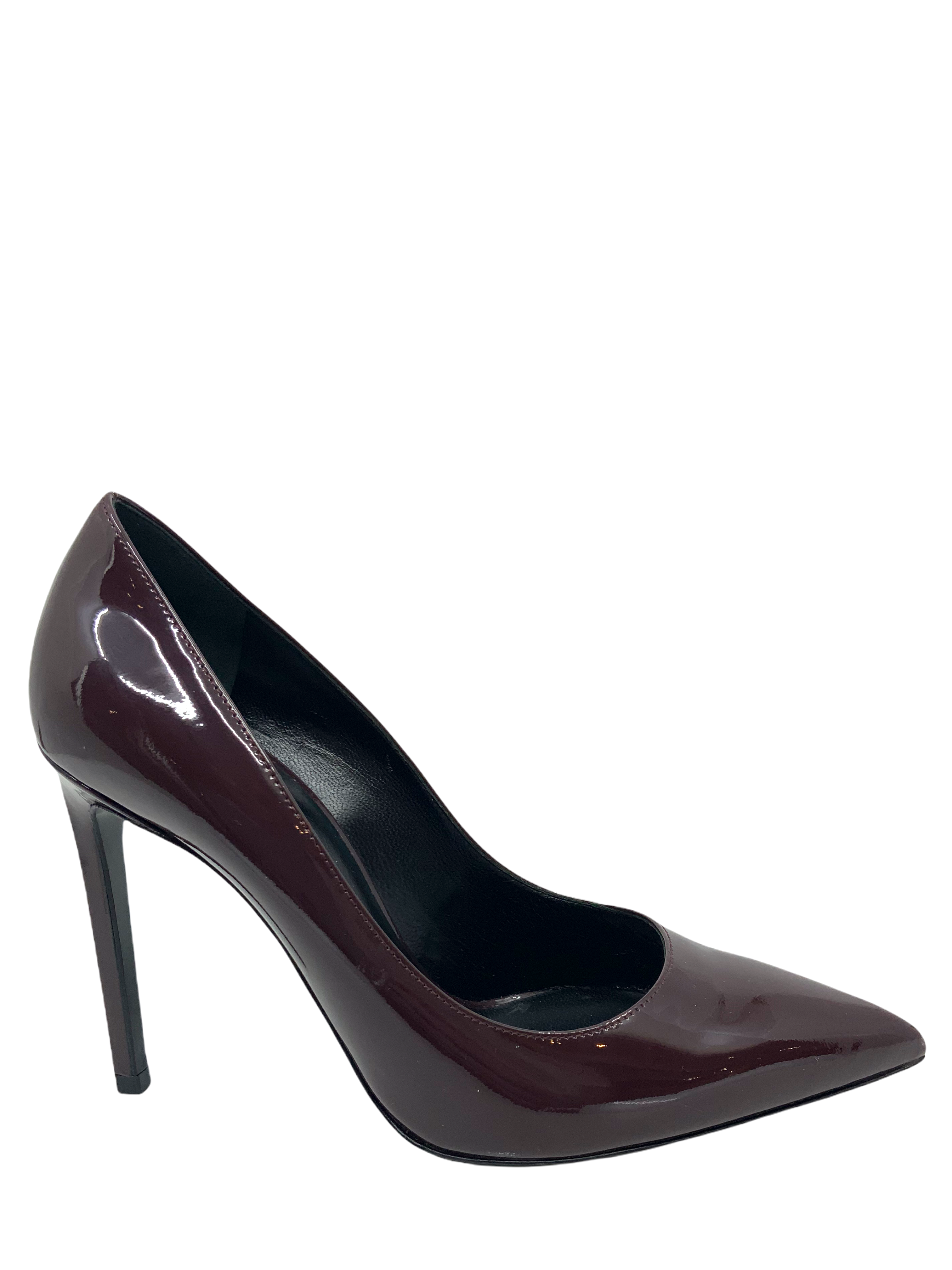 Saint Laurent Patent Leather Point Toe Pumps Size 7