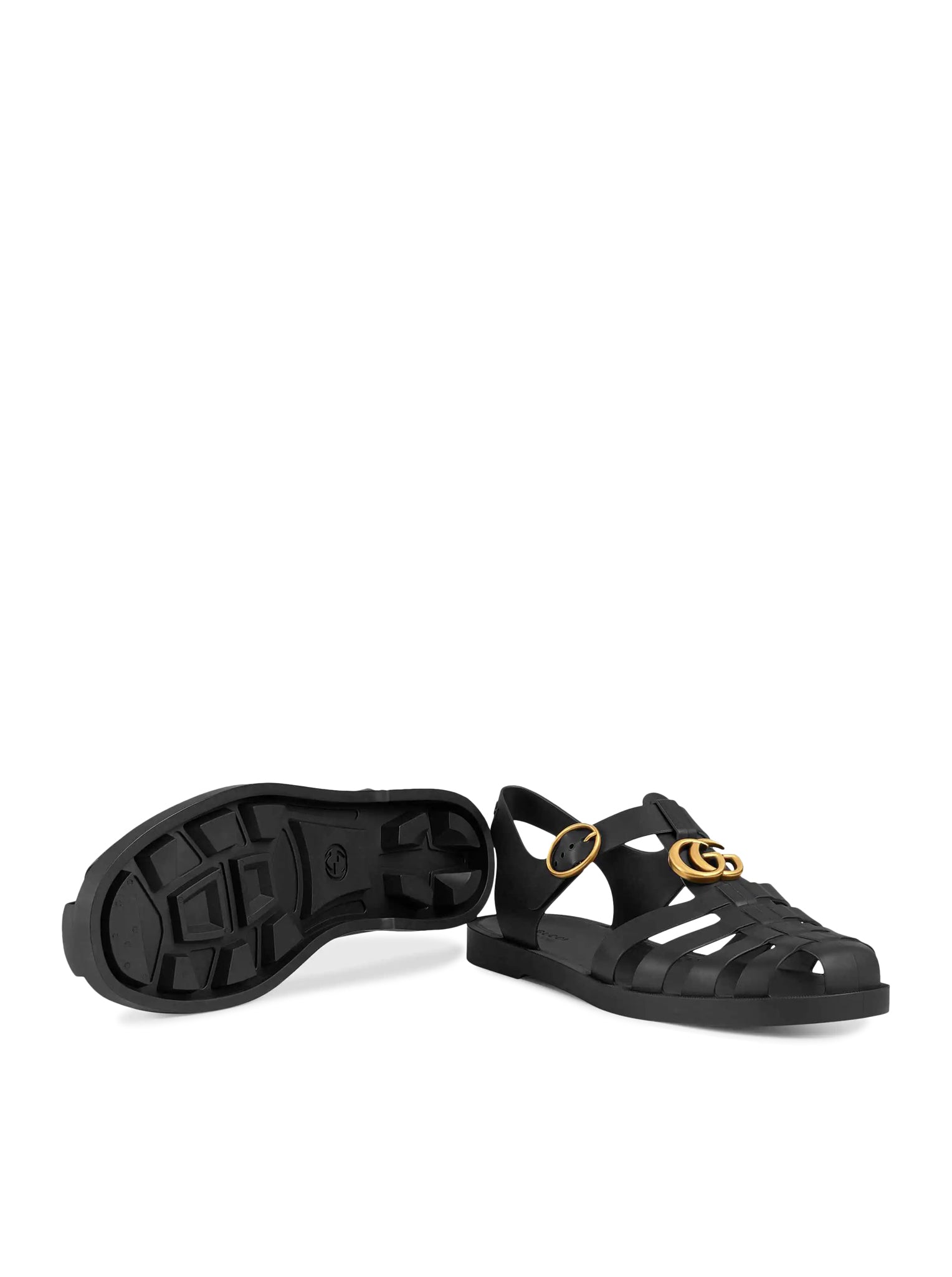 SANDAL WITH RUBBER BUCKLE STRAP