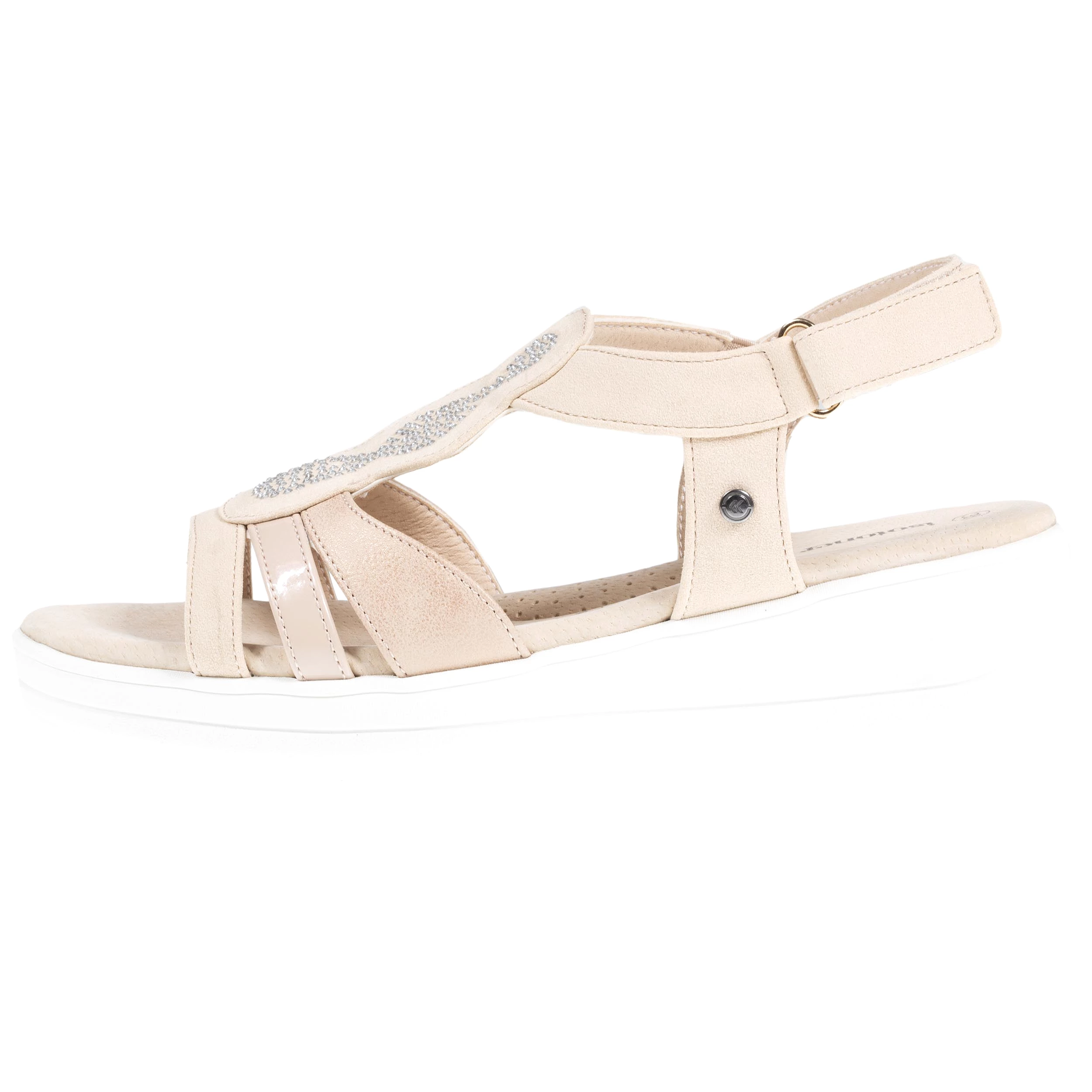 Sandales Femme CONFORT PLUS dessus strass Beige