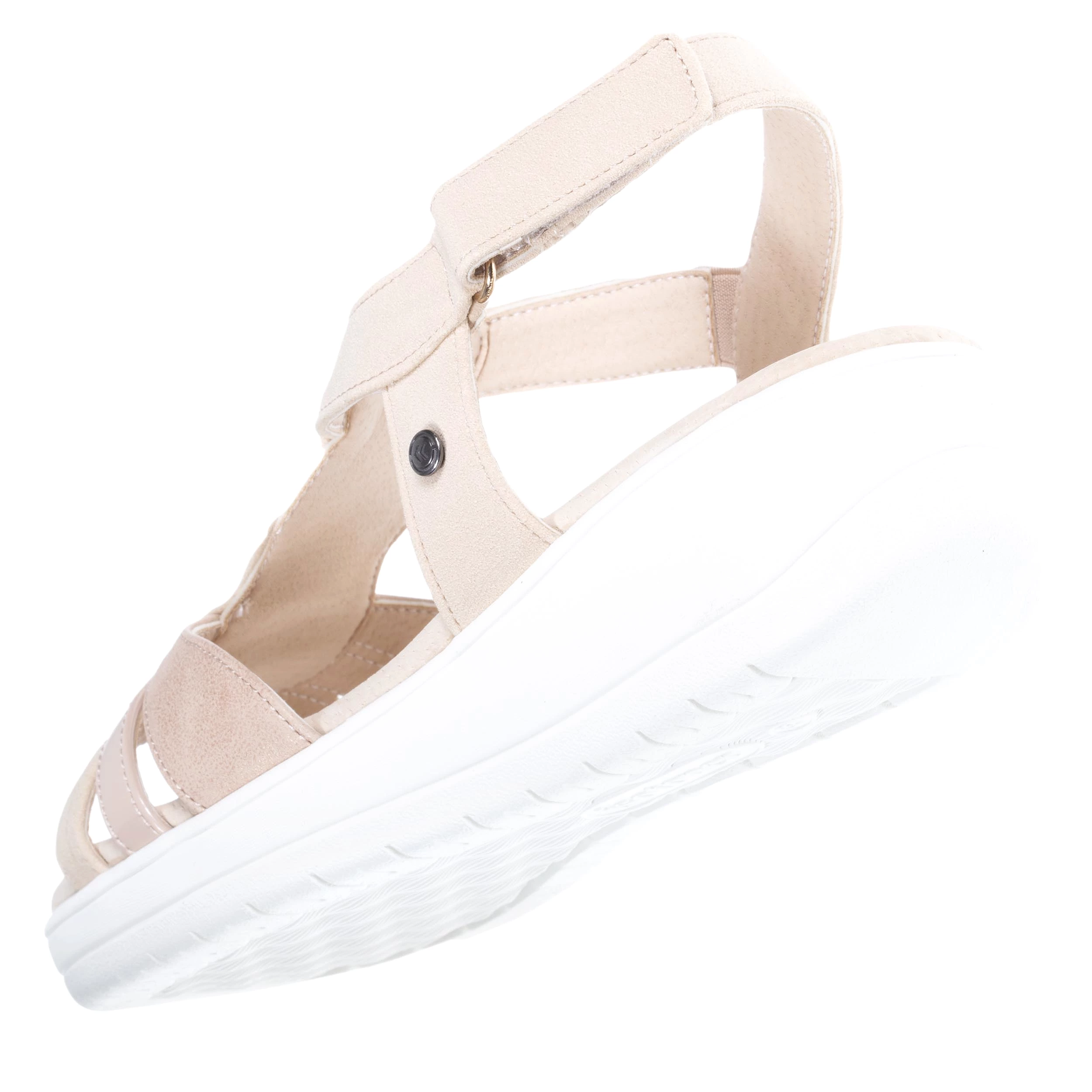 Sandales Femme CONFORT PLUS dessus strass Beige