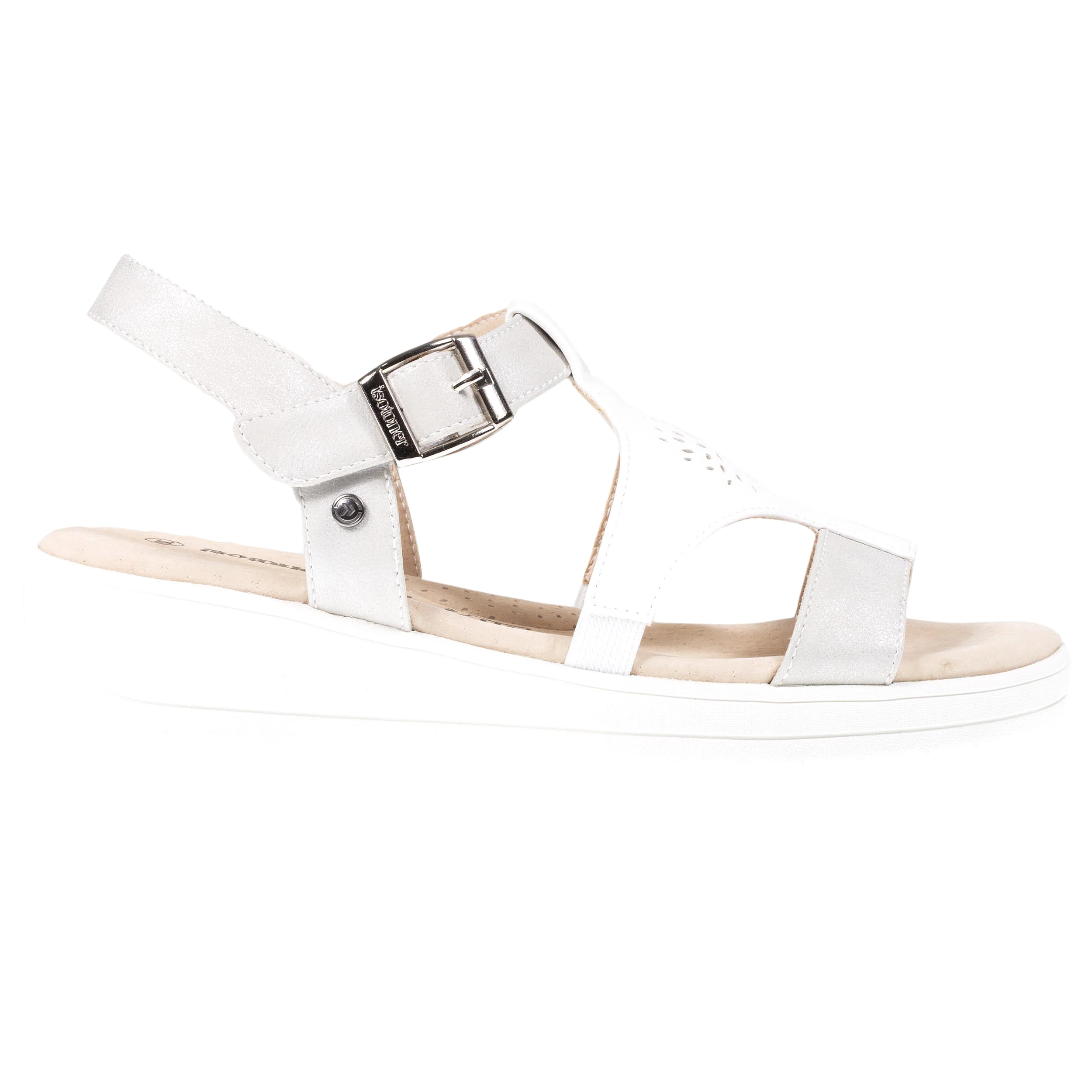 Sandales Femme CONFORT PLUS dessus strass Blanc