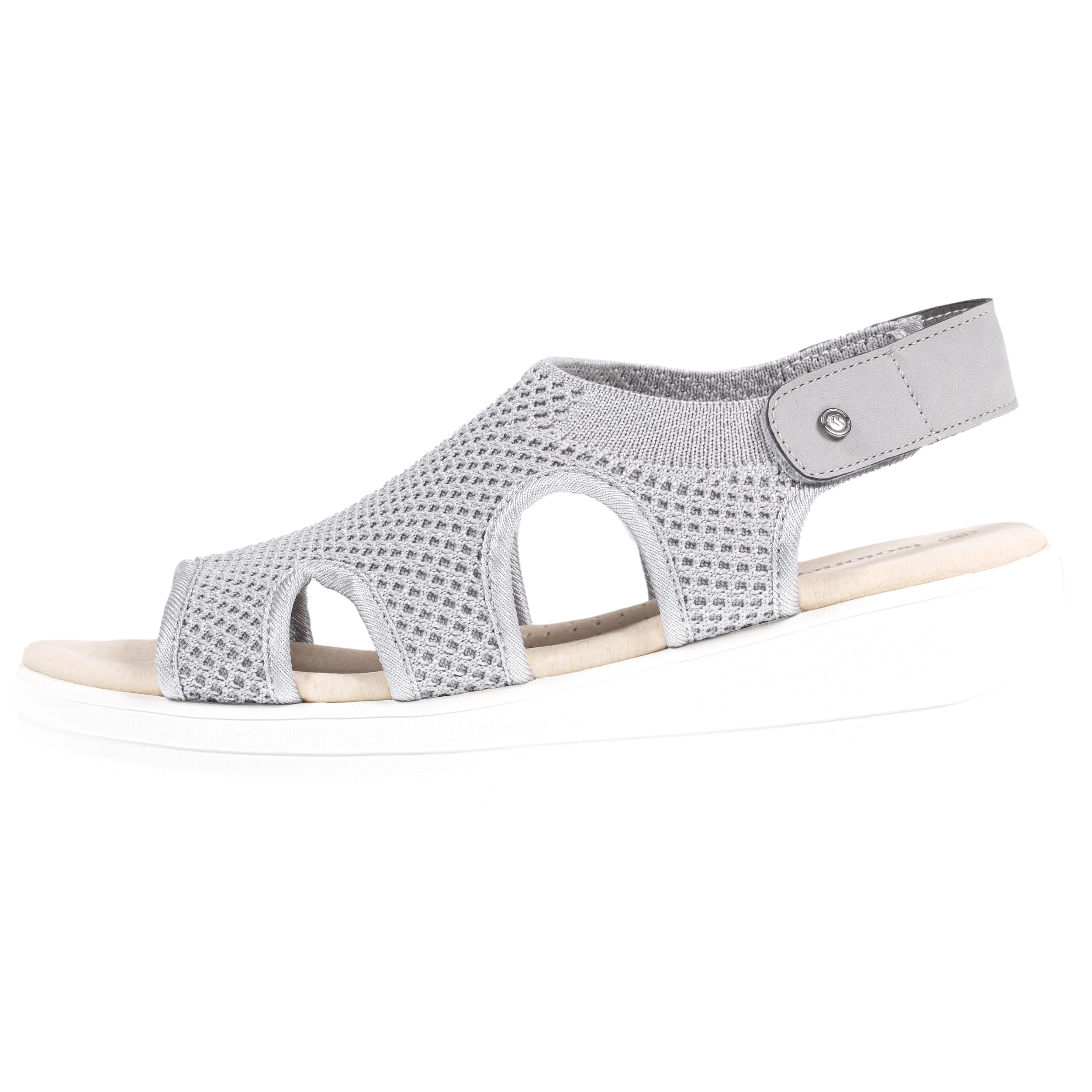 Sandales Femme CONFORT PLUS Gris Lurex