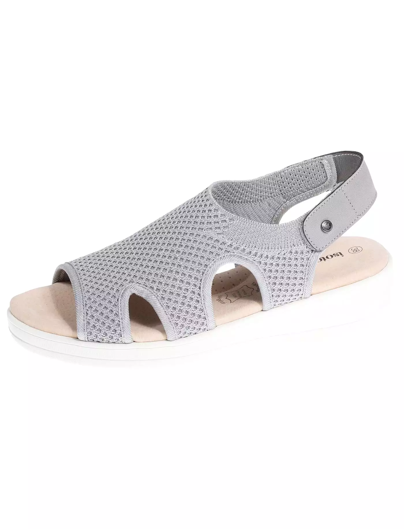 Sandales Femme CONFORT PLUS Gris Lurex