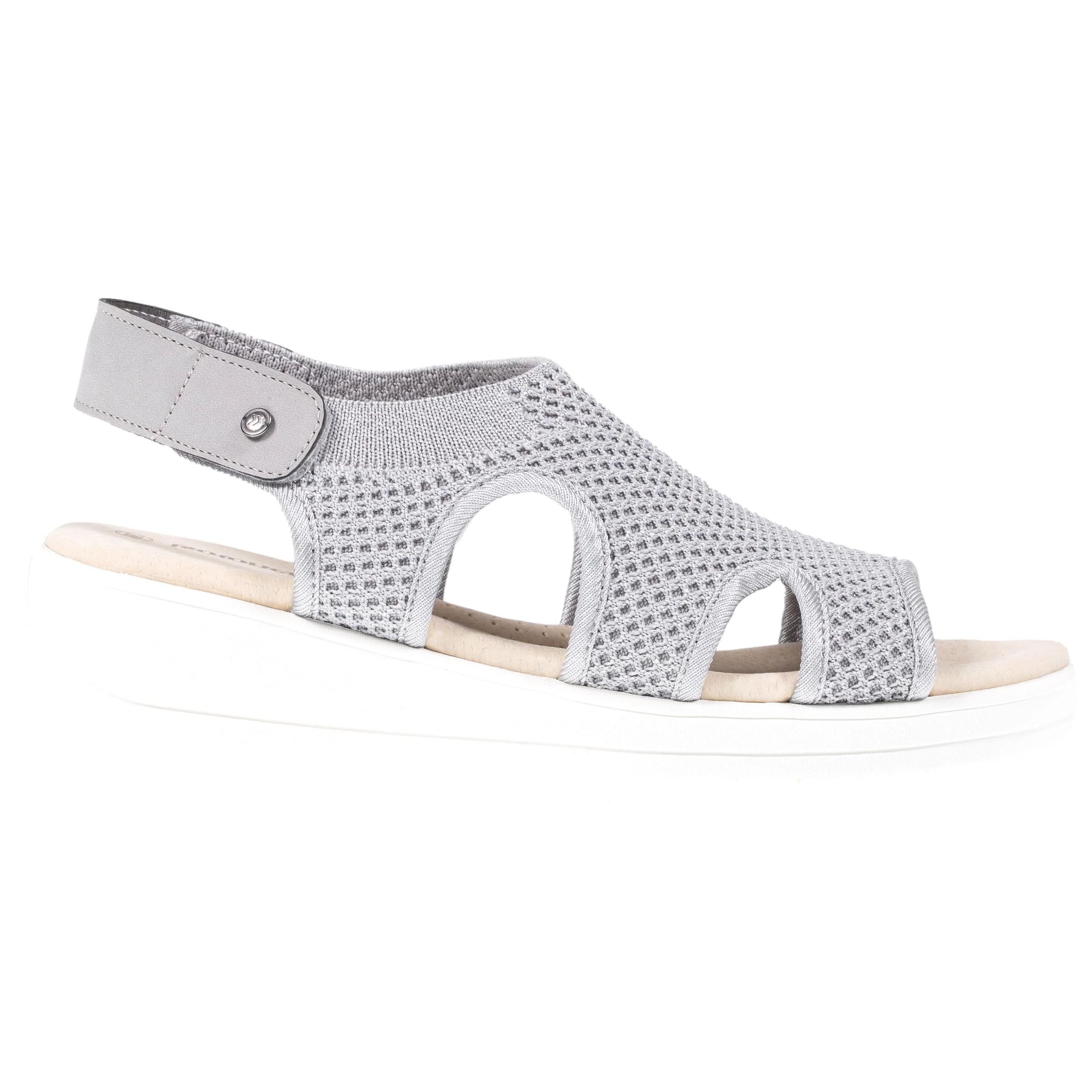 Sandales Femme CONFORT PLUS Gris Lurex