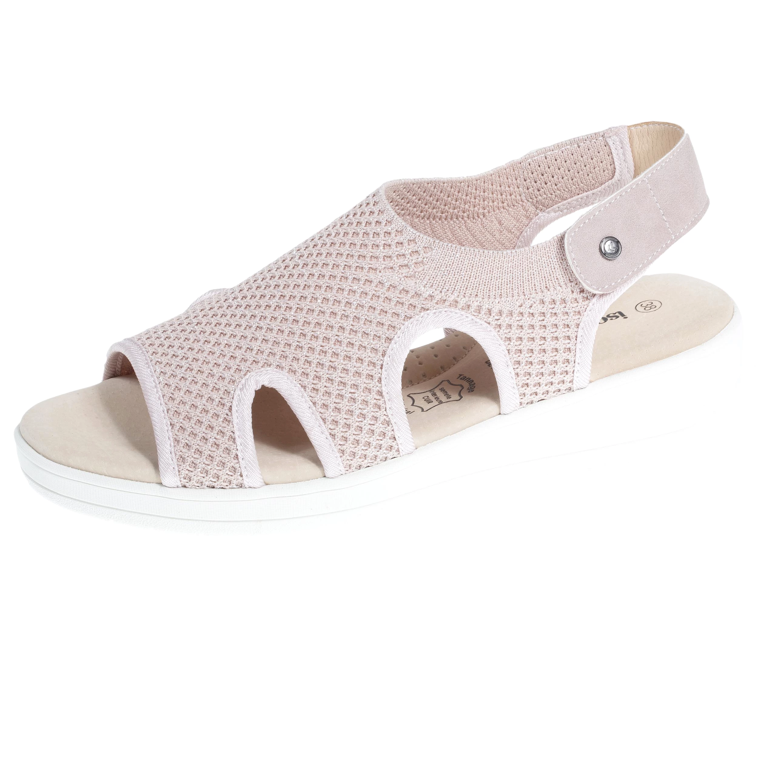 Sandales Femme CONFORT PLUS Rose Poudré