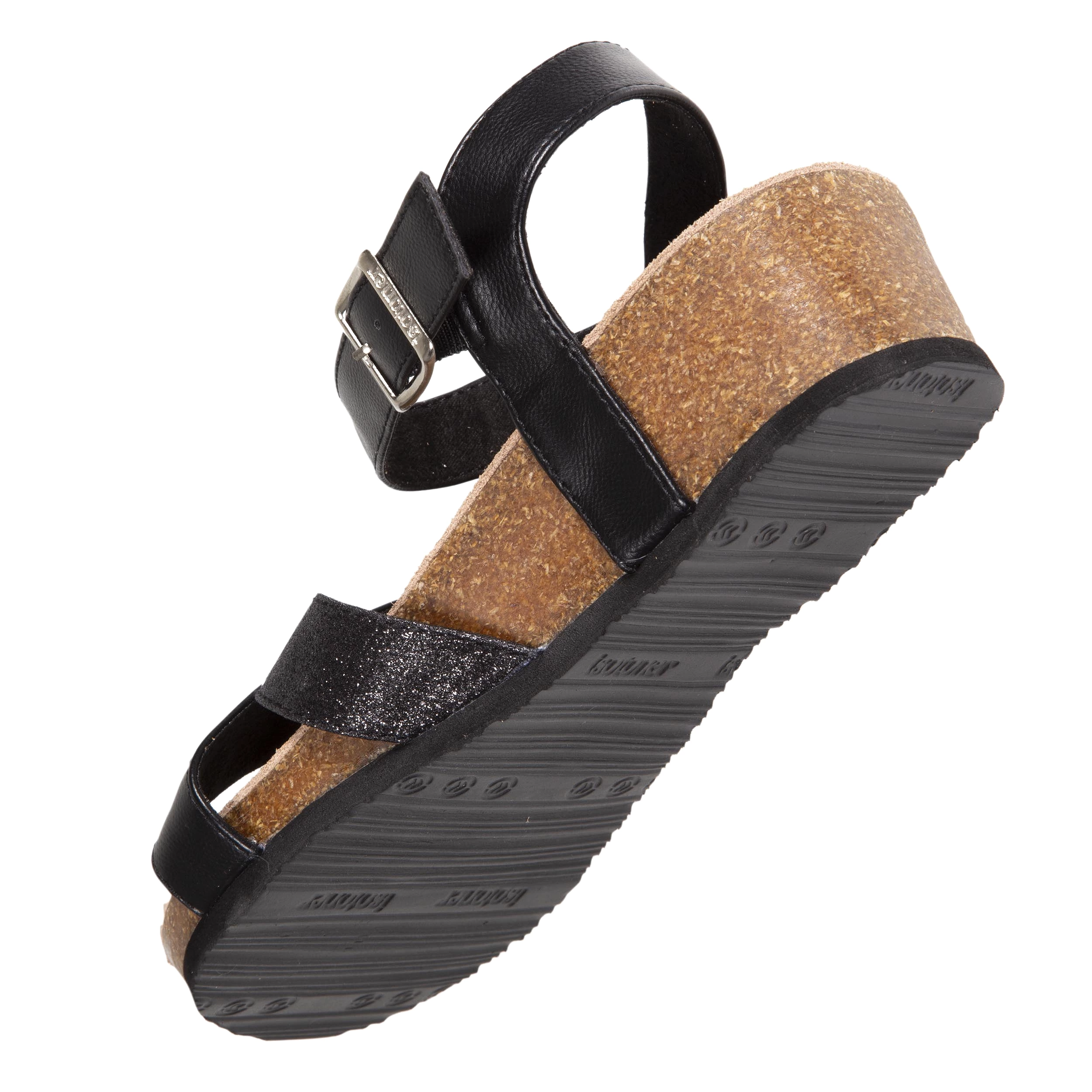 Sandales Femme multi bride à talon Noir