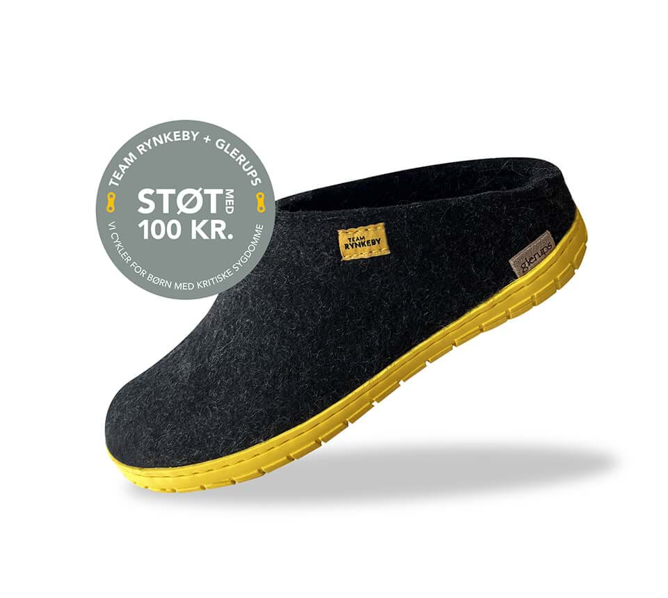 Slip-on with natural rubber sole - Team Rynkeby - Charcoal