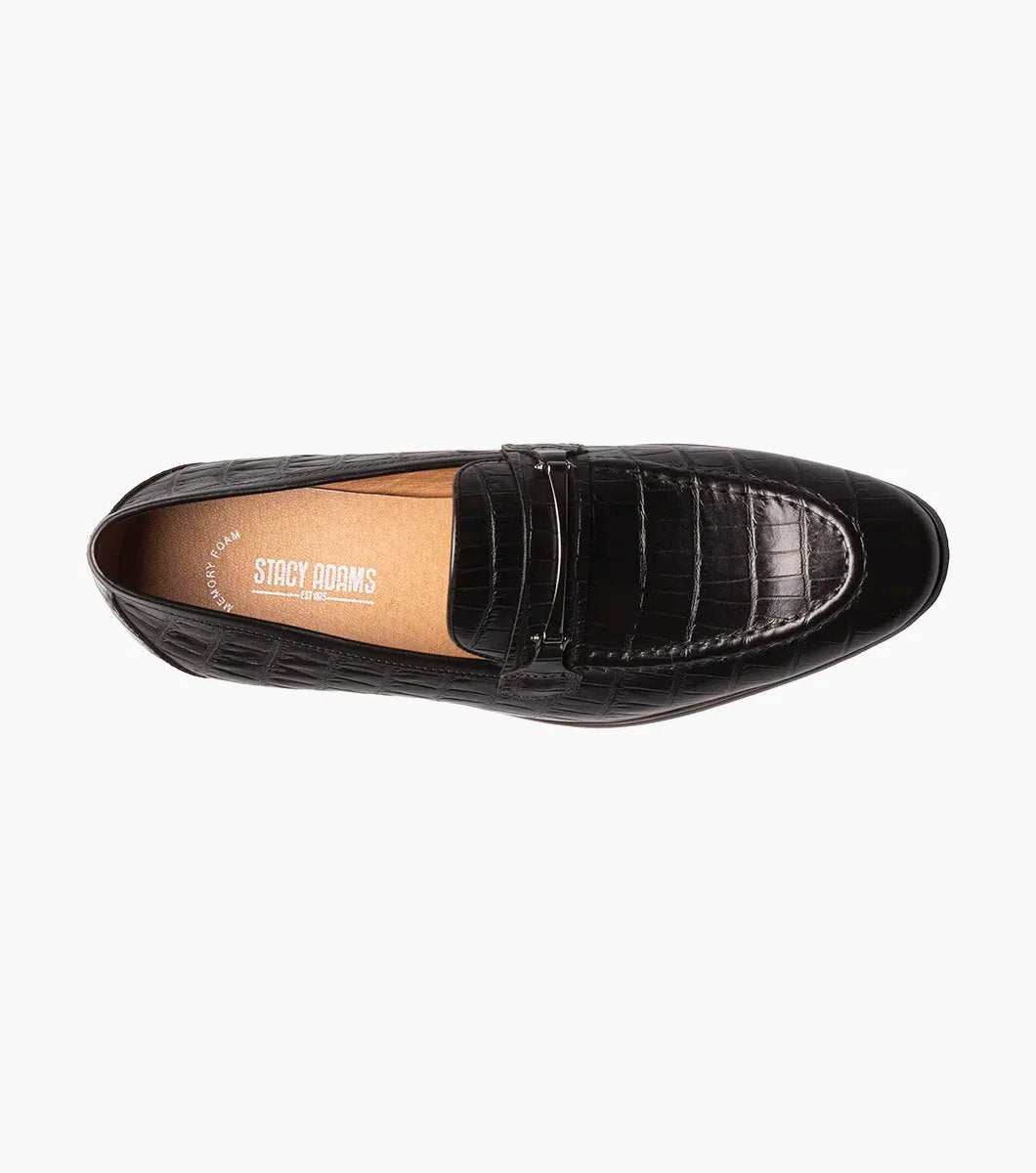 Stacy Adams - FERDINAND Moc Toe Bit Slip On - Black - 25455-001