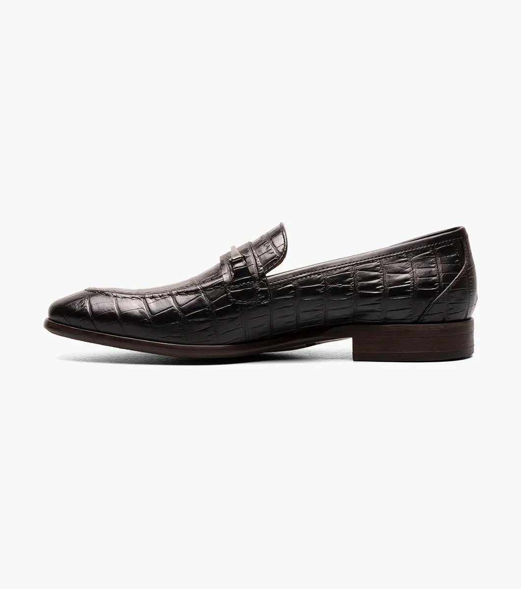 Stacy Adams - FERDINAND Moc Toe Bit Slip On - Black - 25455-001