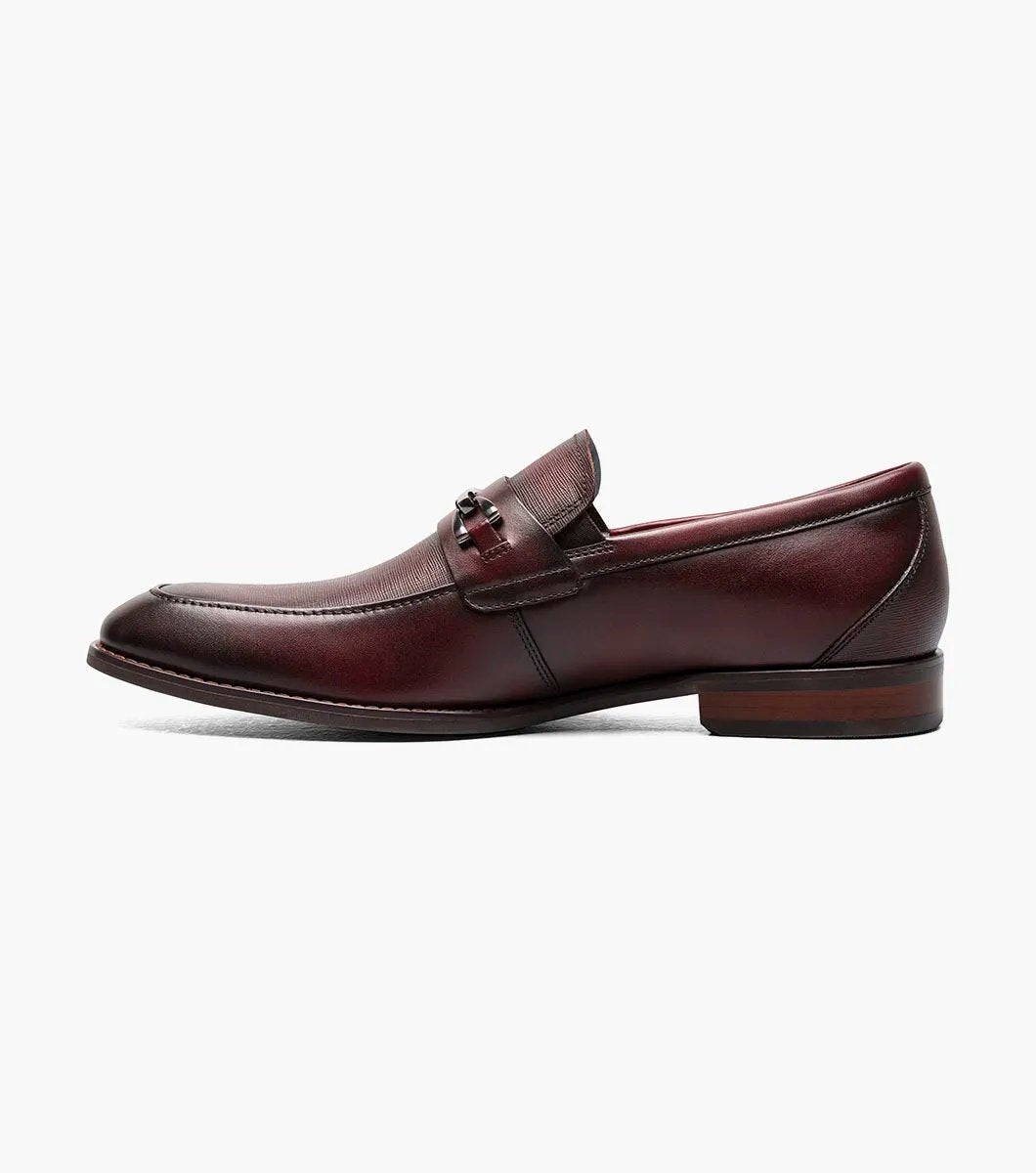 Stacy Adams - KAYLOR Moc Toe Bit Slip On - Burgundy - 25572-601