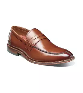 Stacy Adams - MARLOWE Algonquin Moc Toe Penny Slip On - Cognac - 25550-221